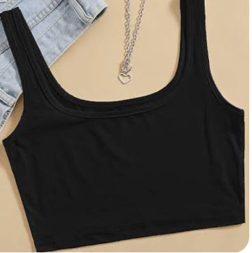 Chica Ura red cotton tank top